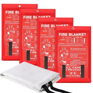 4pcs Fire Blanket Emergency for Home and Kitchen