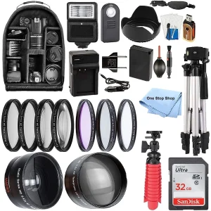 58mm Accessory Bundle for Canon EOS Rebel